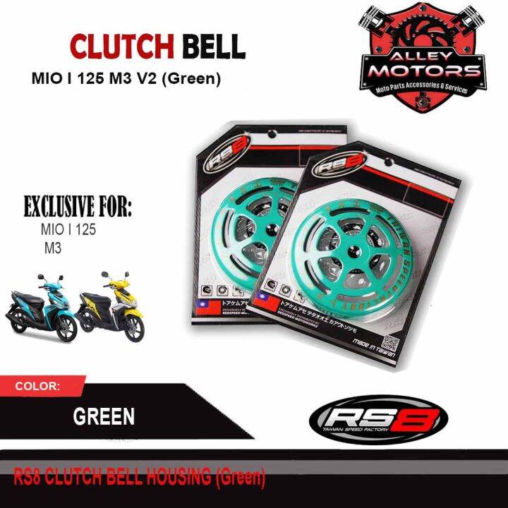 RS8 CLUTCH BELL MIO I 125 M3 V2 (Green) By Alley Motors Lazada PH