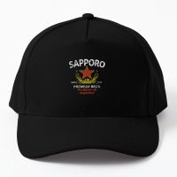 Sapporo Beer Baseball Cap Hat Boys Hip Hop Casual Snapback Sun Printed Solid Color Spring
 Czapka Fish Sport Black Mens