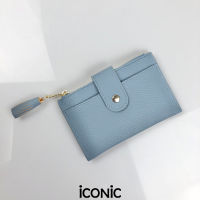 iCONiC BLUE TASSEL PURSE #6177 กระเป๋าเงิน นามบัตร ขนาด 14x9 ซม. แต่งพู่ ซิปทอง กระเป๋าใส่บัตร กระเป๋าสตางค์ กระเป๋าผญ