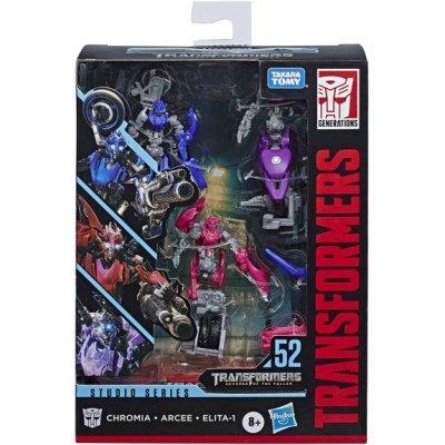 ฟิกเกอร์ Hasbro Transformers Studio Series 52 Deluxe Class Chromia, Arcee, Elita-1
