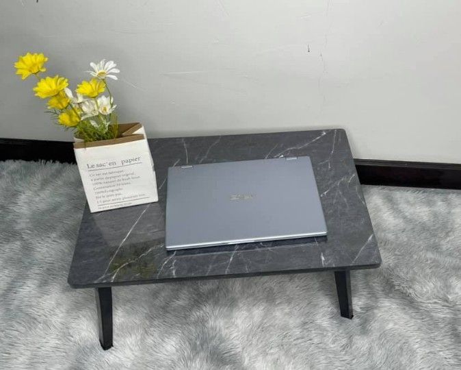 ขายดีtableโต๊ะพับญี่ปุ่นลายหินอ่อนดำขนาด40x60cmโต๊ะทำงาน