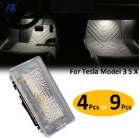 For Tesla Model 3 Model S Model X White Brighter Replacement LED Interior Light Door Lamp Puddle Trunk Light Kit Decor Styling