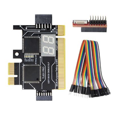 1 PCS Analyzer LPC Debug Card PCI PCI-E Post Test Kit Motherboard Diagnostic Card J04 PC+Metal