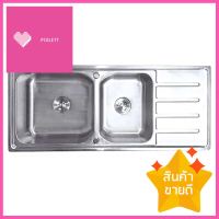 ซิงค์ฝัง 2หลุม 1ที่พัก TECNOPLUS 1205021 สเตนเลสBUILT-IN SINK TECNOPLUS 1205021 2B1D STAINLESS STEEL **ราคาดีที่สุด**