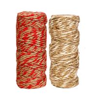 3mm 25M Natural Jute Rope Ribbon Craft DIY Wedding Jute Cord Twine String Thread Handmade Sewing Home Party Decor Accessories General Craft