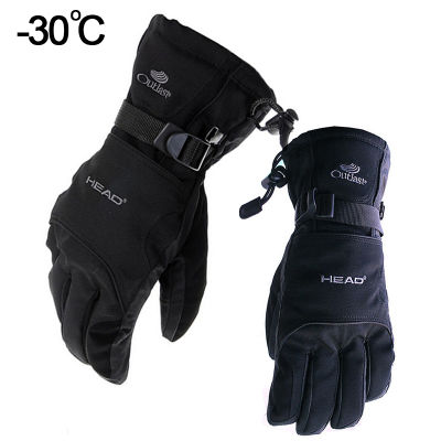 Snow Head Ski Gloves Waterproof -30C Degree Winter Warm Snowboard Gloves Men Women Motocross Windproof Cycling Motorcycle Glove