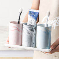 Nordic Bathroom Cup Imitation Marble Stripe Ceramic Toothbrush Cup Mouthwash Cup Toothbrush Holder pot brosse à dent