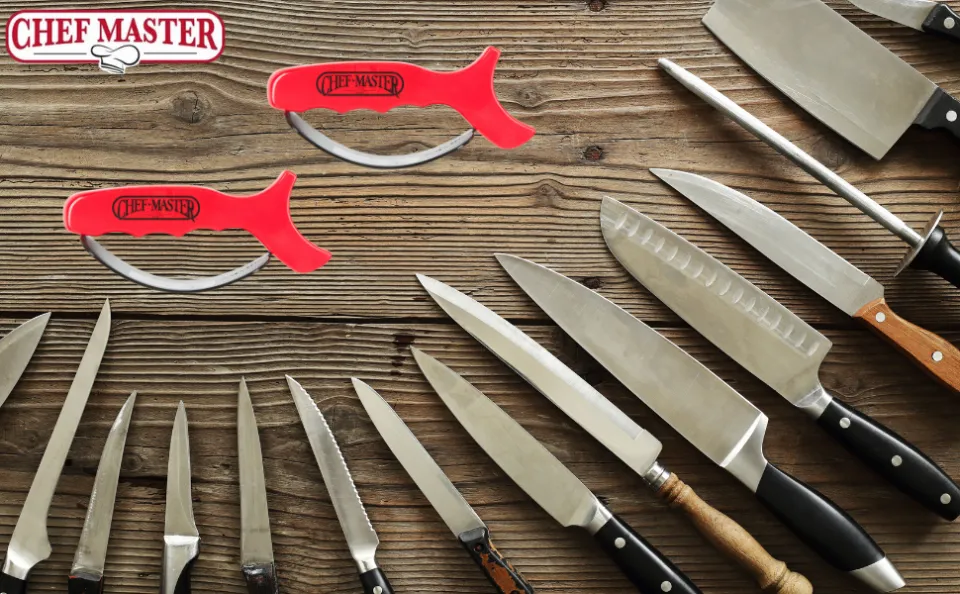 Chef Master 90015 Knife Sharpener  Carbide Tipped Knife Sharpener