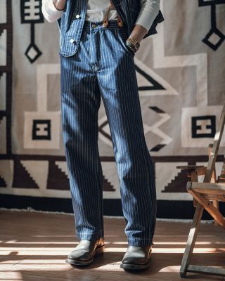 【CC】✎❁  Non 1920s Waist Overall Wabash Jeans Mens Pants
