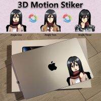 【LZ】 Attack on Titan 3D Anime Stickers Motion Cartoon Self-adhsive Decals for Car Refrigerator Luggage Waterproof Lenticular Sticker