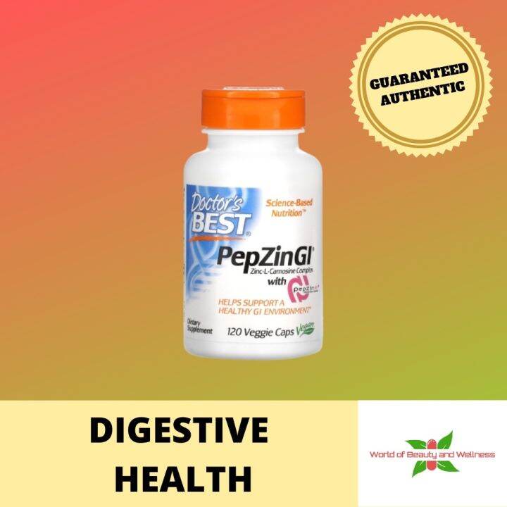 Doctor's Best PepZin GI Zinc LCarnosine Complex for Healthy GI