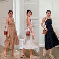 •LINEN DRESS•???(530฿ฟรีส่ง) ชุดเดรสลินินผูกคอ รุ่นนี้ทางร้านออกแบบมาให้สาวๆ ใส่แบบ เก๋ๆนะคะ ทรงคล้องคอ เว้าผูกหลัง