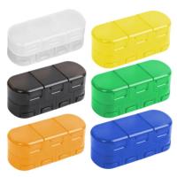 Pill Storage Box Double Layer Pill Dispenser Vitamin Holder Container Pill Case Holder For Purse 7 Compartments Pill Organizer With Cover Moisture Proof Cod Liver Oil Storage Case wondeful