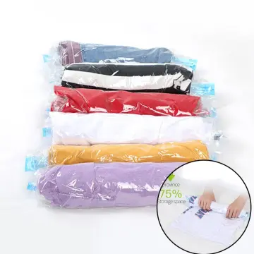 Clothes Compression Storage Bags Hand Rolling Clothing Vacuum Bag