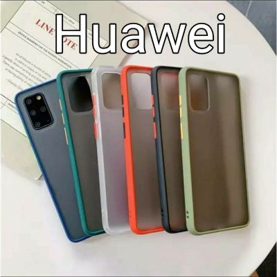เคสขอบสีหลังขุ่น Huawei P40  P40pro Y6S Y9(2019) Y7pro 2019  Y7pro (2018)  p30pro P30lite p30
