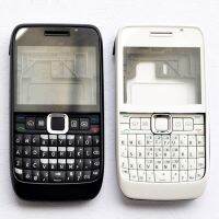 【✲High Quality✲】 xuren5304977 กรอบโทรศัพท์มือถือที่สมบูรณ์พลาสติกใหม่สำหรับ Nokia E63กรอบด้านหน้าแบบกรอบฝาหลังคลุมตรงกลางพร้อมแป้นพิมพ์