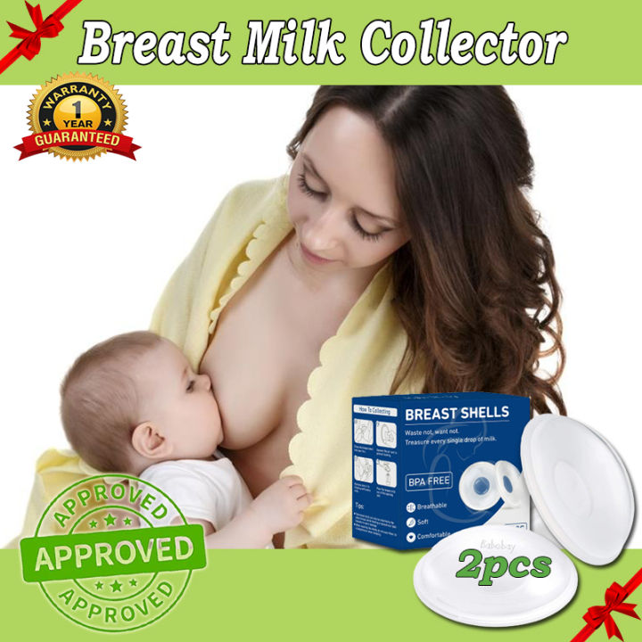 2PCS Wearable Breast Milk Collector Shell Silicone Breastfeeding