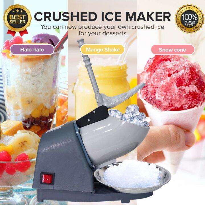 ICE Electric Ice Crusher machine heavy duty big stainless Ice Maker