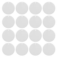 150 Pcs Round Acrylic Keychain Blanks 2 Inches Clear Acrylic Circles Discs Transparent for DIY Keychain Craft Project