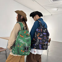 Graffiti Backpack for Women Men Student Large Capacity Waterproof ulzzang Personality Multipurpose Female Bags