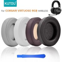 KUTOU เบาะรองที่ครอบหูสำหรับ Corsair Virtuoso RGB ไร้สาย SE XT อะไหล่ที่ครอบ Headphone Gaming