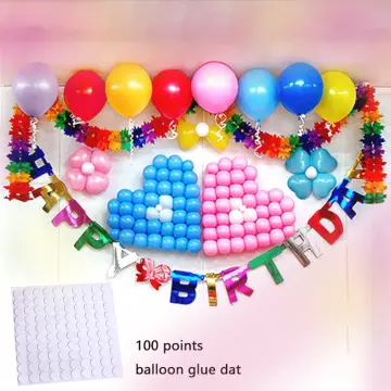 100Pcs Balloon Glue Dots decoration items Stickers for Craft dot for  Wedding Christmas Birthday