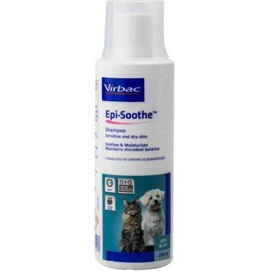 Virbac Episoothe oatmeal dog cat shampoo เวอร์แบ๊ค แชมพูสุนัข แชมพูแมว