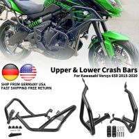 Motorcycle Crash Bar Engine Guard Frame Protector Bumper for Kawasaki Versys 650 KLE650 2015 16 2017 2018 2019 2020 2021 KLE 650