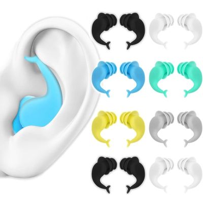 New Silicone Ear Plugs Whale Shape Noise Reduction Sound Insulation Earplugs Soundproof Sleep Anti-Noise Sleeping Aid Earmuff