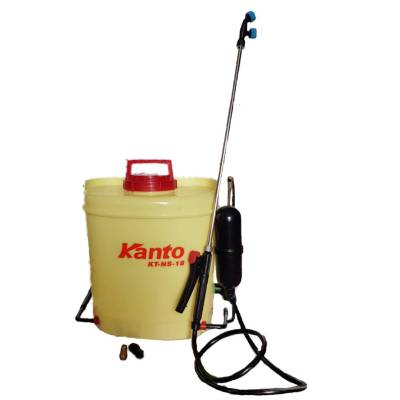 KANTO  ถังพ่นยา ถังพ่นละอองน้ำ พ่นปุ๋ย พ่นยา แบบสะพายหลัง Hand Pressure Sprayer KT-NS-18 ความจุ 18 ลิตร น้ำหนัก 3.8 kgs หัวฉีดทองเหลือ ลูกสูบนอก ทนทานกว่า มือโยกทำงานได้ ทั้งซ้ายและขวา