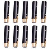 10X XLR 3 Pin Female to XLR 3 Pin Male Adaptor,Audio Interfaces,for Stereo Microphone Cable