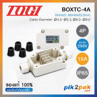 BOXTC-4A  :  กล่องเทอร์มินอลบล็อค 4 Poles AC/DC 250V 15A IP65 - Togi / Toyogiken - Terminal Box (Junction box)