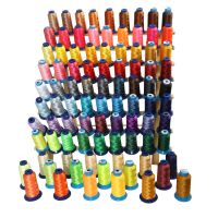 60WT Thin Polyester Embroidery Thread 75D/2 4000 Meters For Brother Singer Pfaff Industrial Machine Sewing 37 Colors Available A