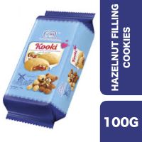 New arrival?? ( x 3 ชิ้น) ?Mas Kooki Chocolate Filling Hazelnut Cookies 100g ++ มาส คูกิ คุกกี้สอดไส้ช็อกโกแลตเฮเซลนัท 100 กรัม