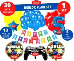 ROBLOX Party Decorations Pet Happy Birthday and Banner balloon set : BidBud