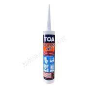 TOA Silicone Sealant HP ชนิดไม่เป็นกรด ใช้สำหรับอุดรอยต่อ กันรั่วซึม สีใส ขนาด 280 Ml. สีขาว สีใส สีดำ