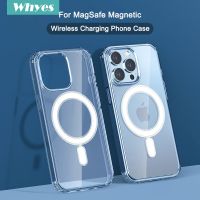 Magsafe เคสชาร์จไร้สายแม่เหล็กของแท้,เคสกันกระแทกสำหรับ iPhone 14 13 12 11 Pro Max Mini Plus XR XS Max 7 8 Plus SE