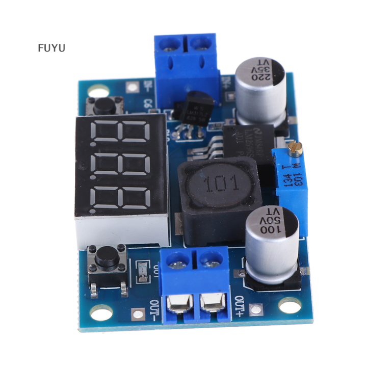 fuyu-lm2596โมดูลแปลงไฟ-dc-4-0-40ถึง1-3-37v-led-โวลต์มิเตอร์แบบ-step-down