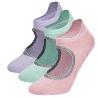 Hot Selling Women Backless Yoga Socks Silicone Grip Anti-Slip Pilates Fitness Sock Breathable Ladies Ballet Dance Sports Socks Girls Slipper