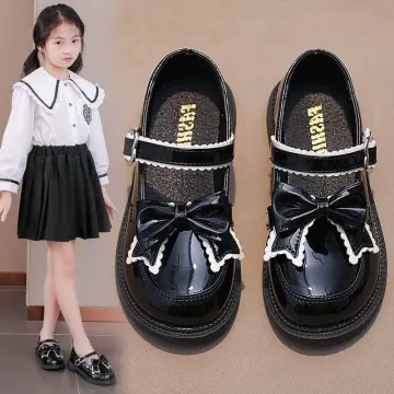 Girls black sale uniform shoes