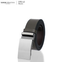 Louis Montini (DELUGE 2nd Edition) เข็มขัดผู้ชาย หนังวัวแท้ หัวออโต้เมติก Automatic buckle belt for men MGN380