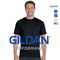 GILDAN® เปอร์ฟอร์มานซ์ เสื้อกีฬาคอกลม ผ้าเมช - ดำ 36C