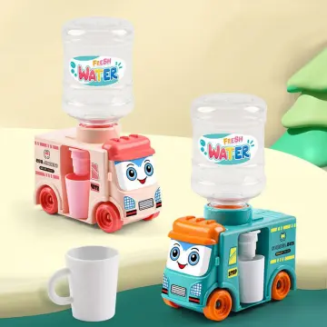 Simulation Car Shape Mini Water Dispenser for Kids Cold/Warm Water Drinking  Toy