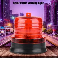 2V Solar Flashing Strobe Beacon ไฟฉุกเฉิน LED ไฟเตือนรถยนต์โคมไฟอัตโนมัติ