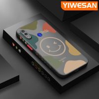 YIWESAN เคสสำหรับ Xiaomi Redmi โน๊ต7 Note 7 Pro Note 7S,เคส Note7การ์ตูนแฟชั่นหน้ายิ้มกันกระแทกขอบซิลิโคนนิ่มเปลือกแข็งคลุมทั้งหมดเคสป้องกันเลนส์กล้อง