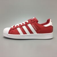 ☾卐卍 CODสีใหมAdidas Superstar Women and Men Sport Shoes รองเท้าสเก็ตบอร์ด Unisex สีแดง