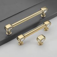 【CW】 European Handle Door Handles Drawer Pulls Gold Wardrobe Dresser Knobs Cabinet for Hardware