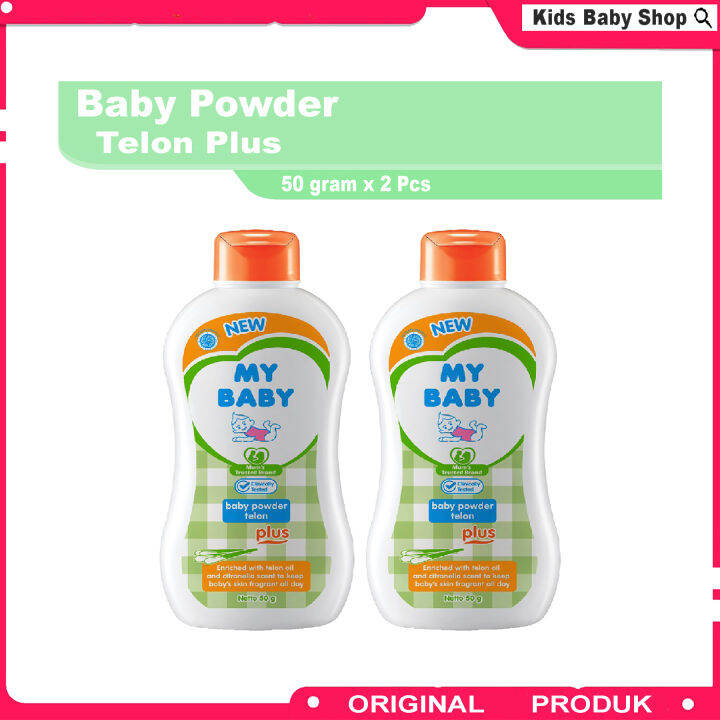 ( 2 PCS ) My Baby Powder Telon Plus 50 gram - Bedak Bayi - Kids Baby ...