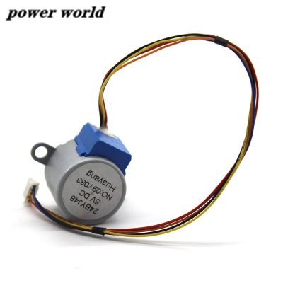 24BYJ48 Motor Micro Small Stepper Motor Screw Rod DC 5V Deceleration Stepper Motor with 4 Phase 5 Wire Electric Motors