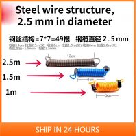 1ชิ้น1เมตร/1.5เมตร/2.5เมตรล็อคสายสปริงจักรยานป้องกันการโจรกรรมเชือกล็อคดิสก์ปลุกความปลอดภัยรถจักรยานยนต์เตือนการโจรกรรมป้องกันการโจรกรรม